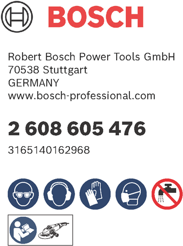 Bosch accessoires disque abrasif fibre 125 r444, expert pour métal, 60 - 2608605476