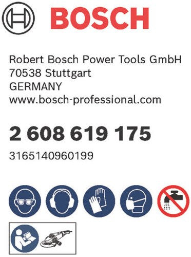 Bosch accessoires disque fibre x-lock, 125mm, g 100, r444, expert pour le métal - 1 pièce(s) - 2608619175