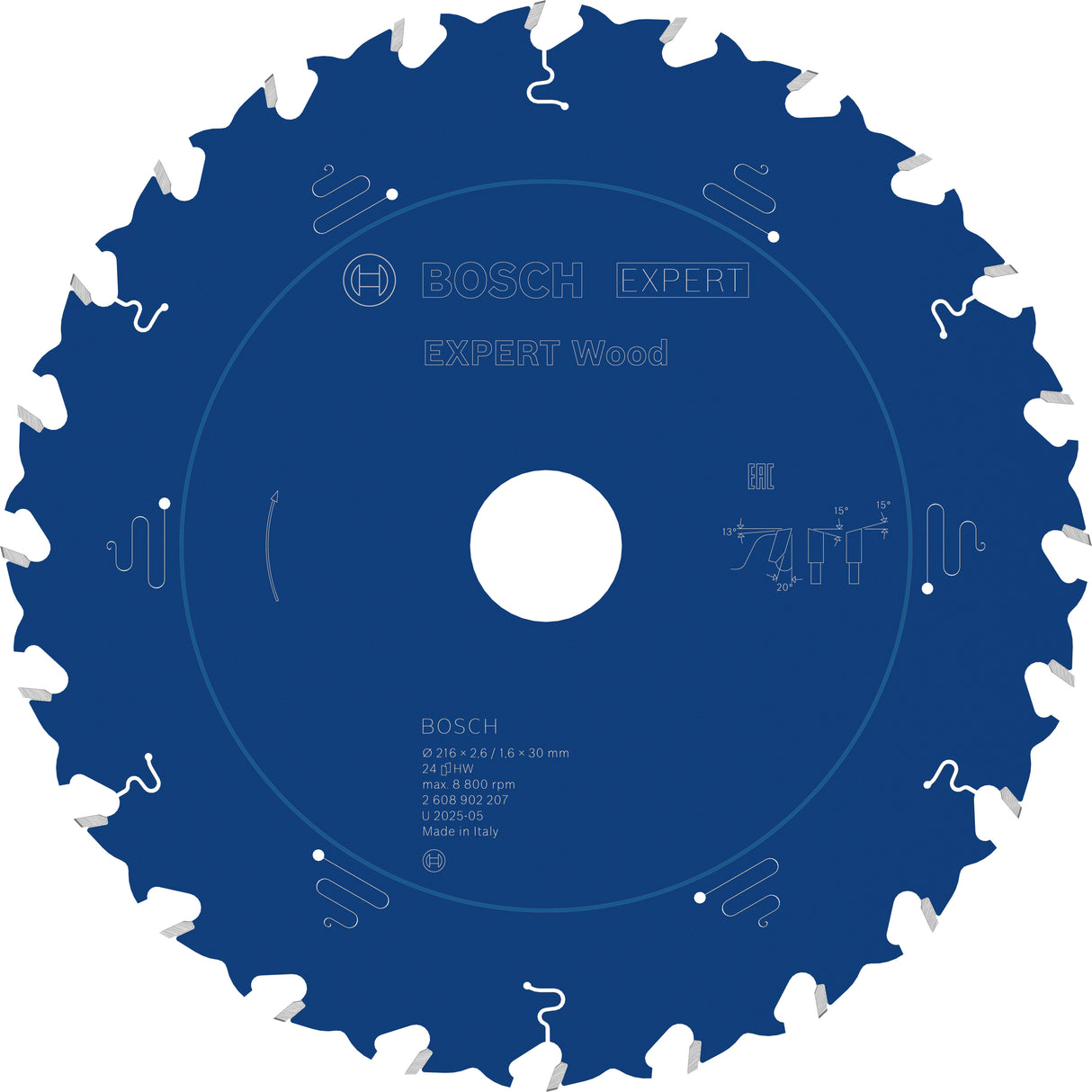 Bosch accessoires expert lame de scie circulaire à bois | 216 x 2,6 1,6 x 30 mm | t24 - 2608902207