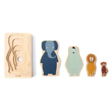 Trixie Wooden 4-Layer Puzzle Animals, 5st.