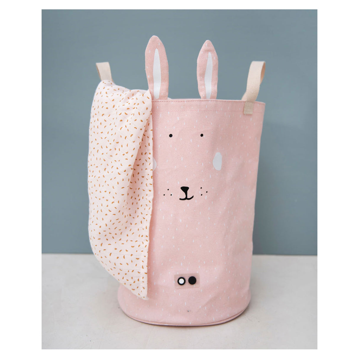 Sac à jouets Trixie petit - mrs. lapin - sac de rangement pratique pour jouets - pour garçons et filles - rose