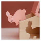 Trixie Wooden House avec des blocs Mme Lapin