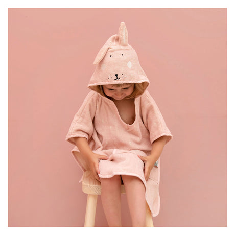 Poncho Trixie - Mme. lapin - 100% coton biologique - cape de bain enfant avec capuche - avec de jolis détails