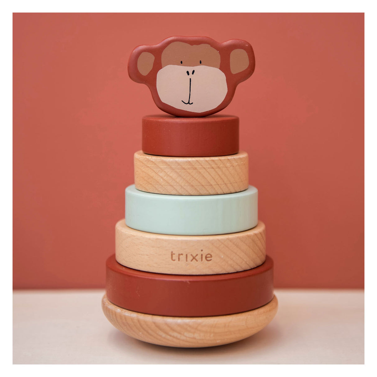 Trixie wooden stacking toys Mr. Monkey, 7dlg.