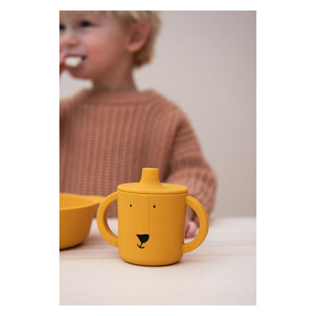 Gobelet Trixie - mr. lion - gobelet pour bébé - gobelet anti-déversement - pour bébés à partir de 4 mois - en silicone - passe au lave-vaisselle