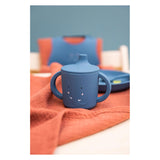 Gobelet Trixie - Mme. éléphant - gobelet pour bébé - gobelet anti-déversement - pour bébés à partir de 4 mois - en silicone - passe au lave-vaisselle