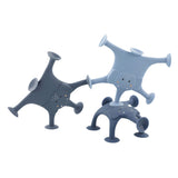 Trixie jeu d'animaux avec ventouses - Mme Elephant - Ensemble amusant de bain en silicone 3 pièces - bleu