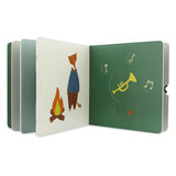Bavoir Trixie - mr. lion - tissu éponge doux - 100% coton biologique - avec boutons-pression - jaune