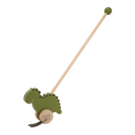 Bâton poussoir en bois Trixie - mr. dino - jouets pour enfants - à partir de 1,5 ans - pour garçons et filles - fsc