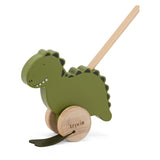 Bâton poussoir en bois Trixie - mr. dino - jouets pour enfants - à partir de 1,5 ans - pour garçons et filles - fsc