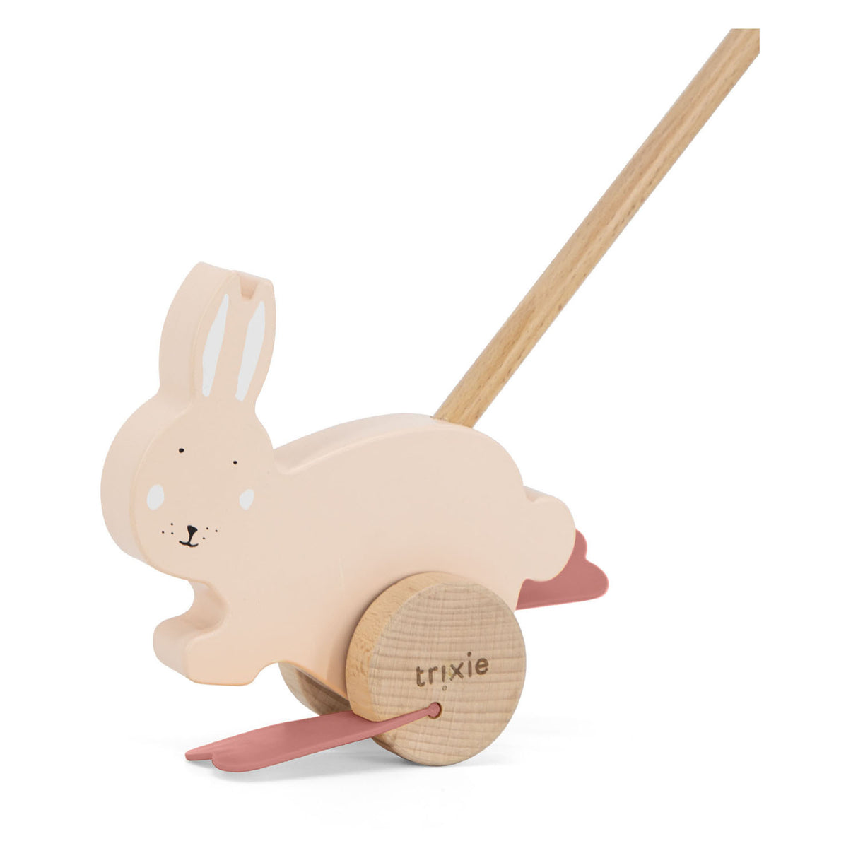 Trixie houten duwfiguur mrs. rabbit