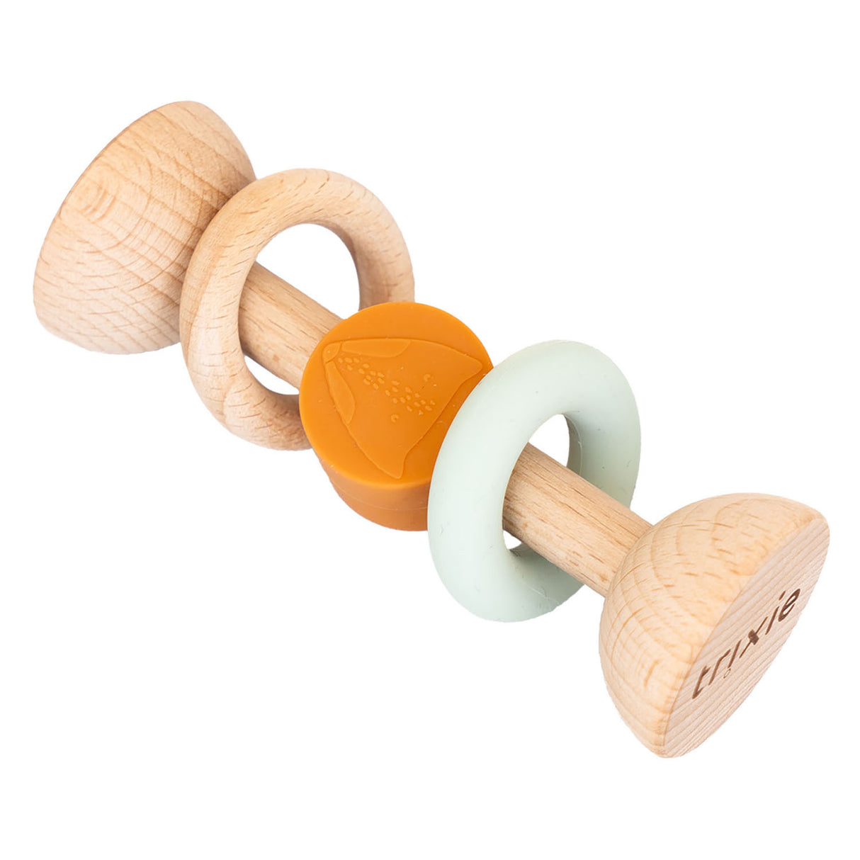 Trixie wooden silicone rattle - mr. Fox