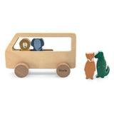 Bus animalier en bois Trixie, 5 pièces.