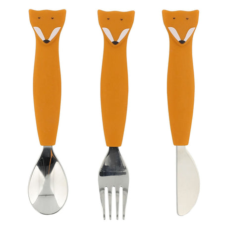 Trixie Silicone Dining Set - MR. Fox, 3e.