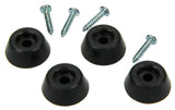 Mack 1047662 - stootdop rubber + schroef zwart ø 22 mm 4 st pcs | 6 stuks