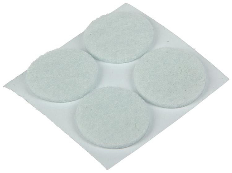 Mack 1047685 - viltpastille zelfklevend wit ø 25 mm 12 st pcs | 12 stuks
