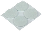 Mack 1047685 - viltpastille zelfklevend wit ø 25 mm 12 st pcs | 12 stuks