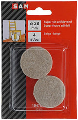 Mack 1047687 - super-vilt zelfklevend beige ø 38 mm 4 st pcs | 12 stuks