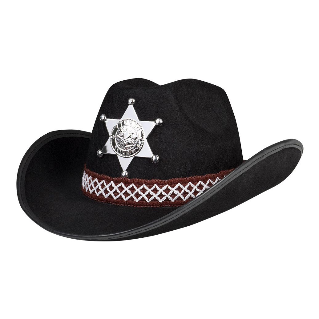 Boland chapeau pour enfants shérif noir