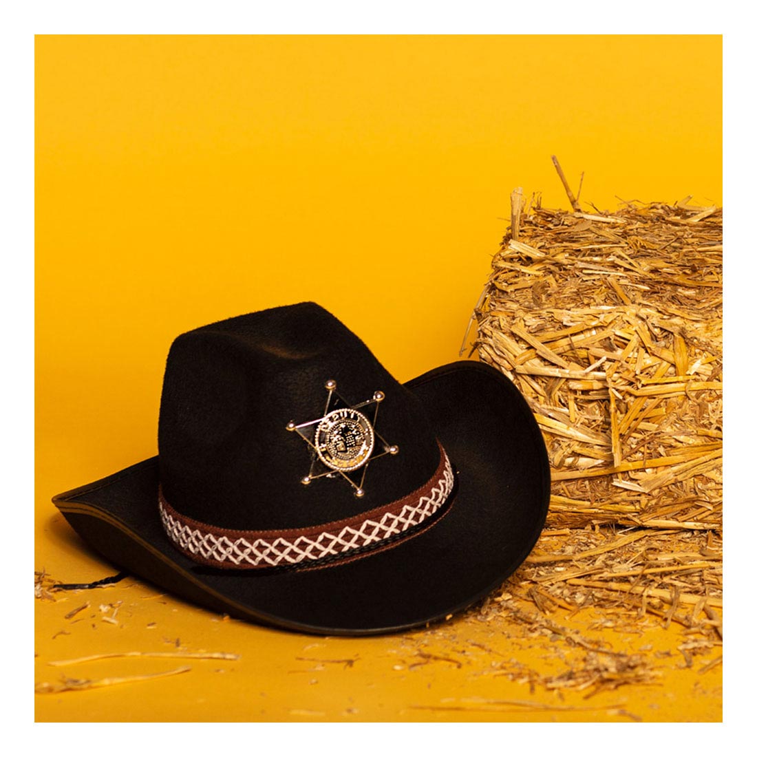 Boland chapeau pour enfants shérif noir