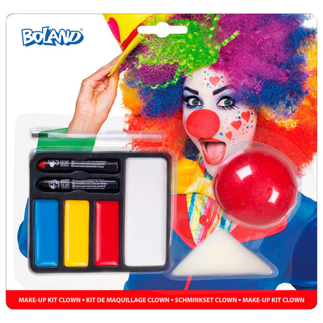 Boland set de maquillage clown avec nez de clown