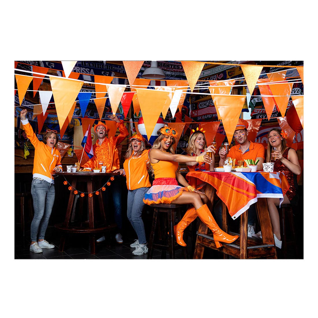 Ligne drapeau orange Boland, 10 mètres.