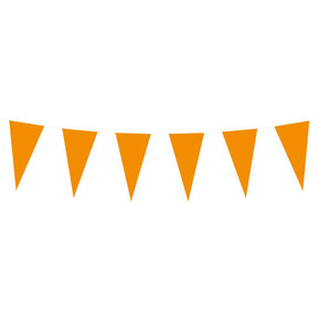 Ligne de drapeau en papier Boland orange, 10 m.