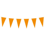 Ligne de drapeau en papier Boland orange, 10 m.