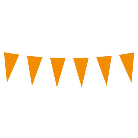 Ligne de drapeau en papier Boland orange, 10 m.