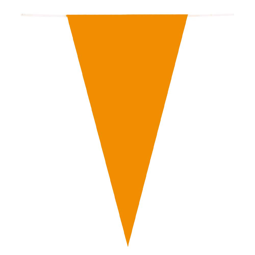 Ligne de drapeau en papier Boland orange, 10 m.