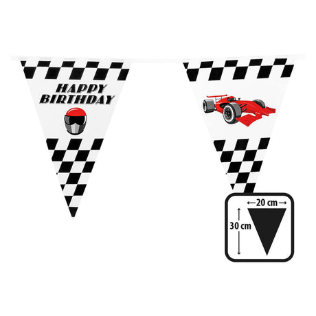 Ligne de drapeau de course Boland, 6 mètres.