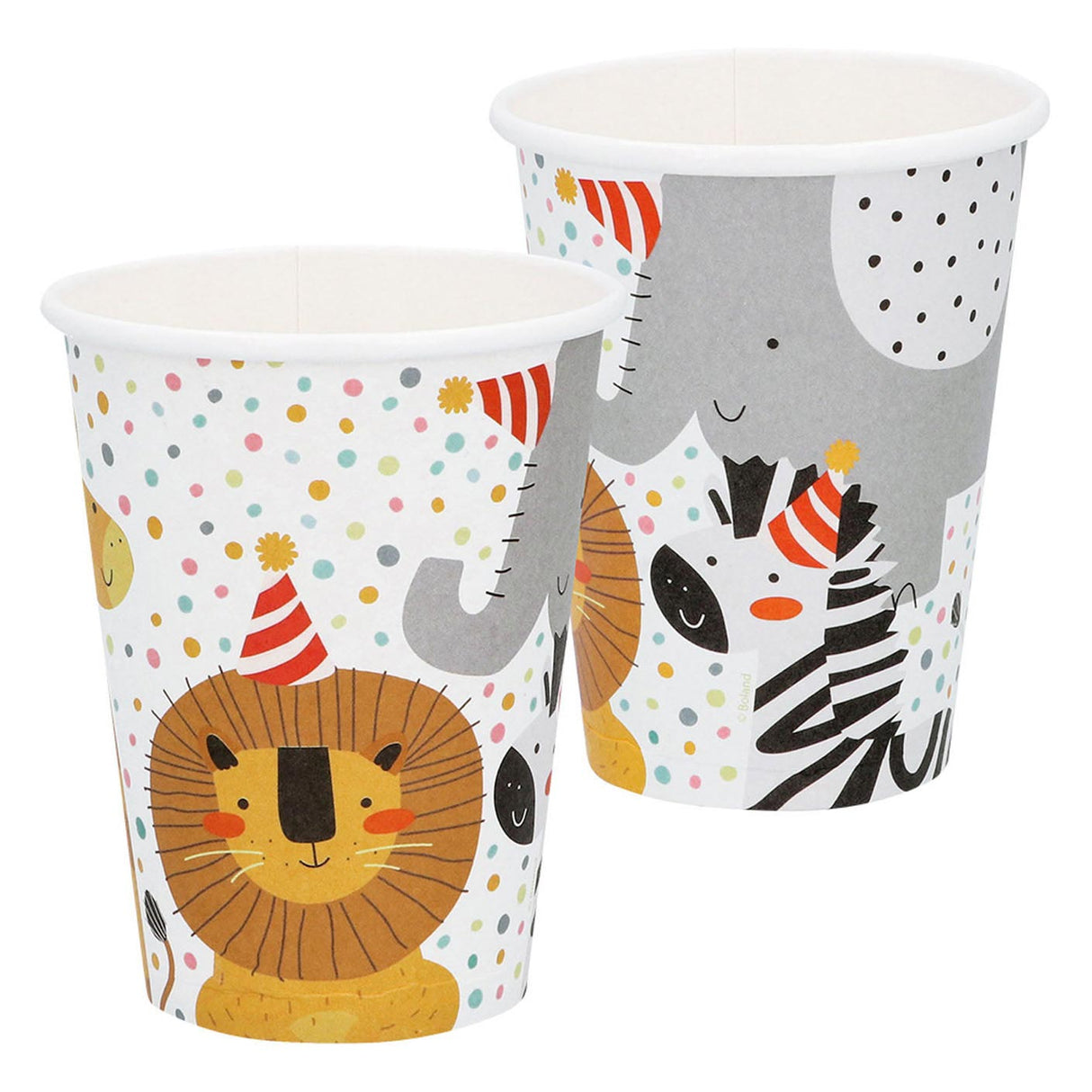 Boland gobelets en papier safari, 8 pcs.