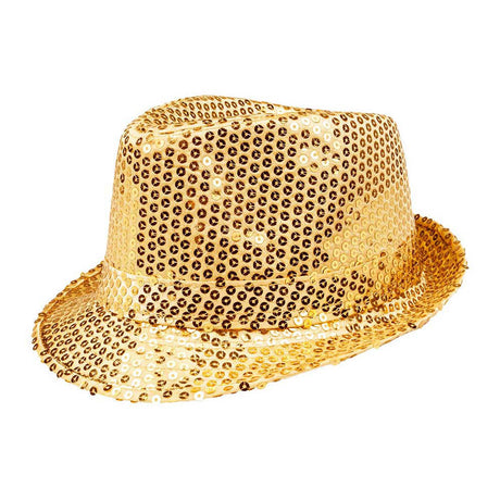 Boland chapeau pop star paillettes or