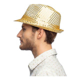 Boland chapeau pop star paillettes or