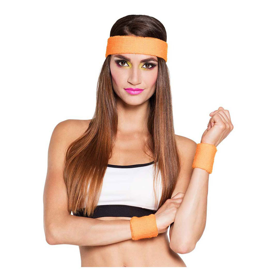 Boland bandeaux orange fluo, 3 pcs.