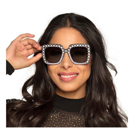 Boland lunettes de fête bling bling noir