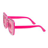 Boland lunettes de fête bling bling rose vif