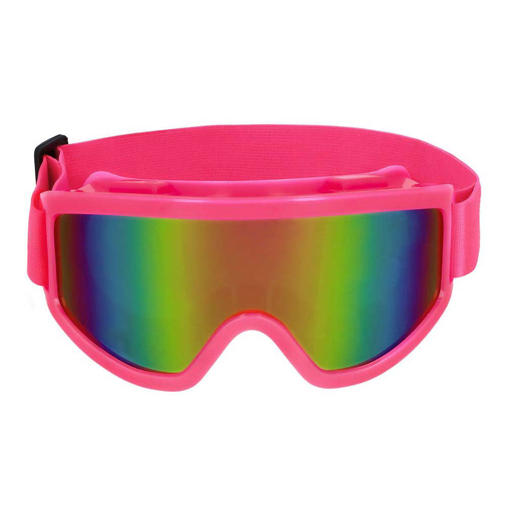 Boland party lunettes de ski rose fluo