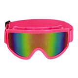 Boland party lunettes de ski rose fluo