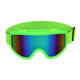 Boland party lunettes de ski vert fluo