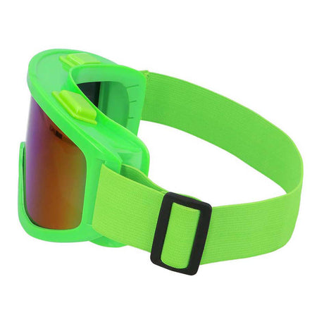 Boland party lunettes de ski vert fluo