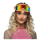 Boland party lunettes de ski orange fluo