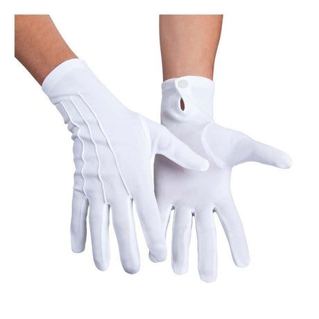 Boland gants avec bouton poussoir blanc xl