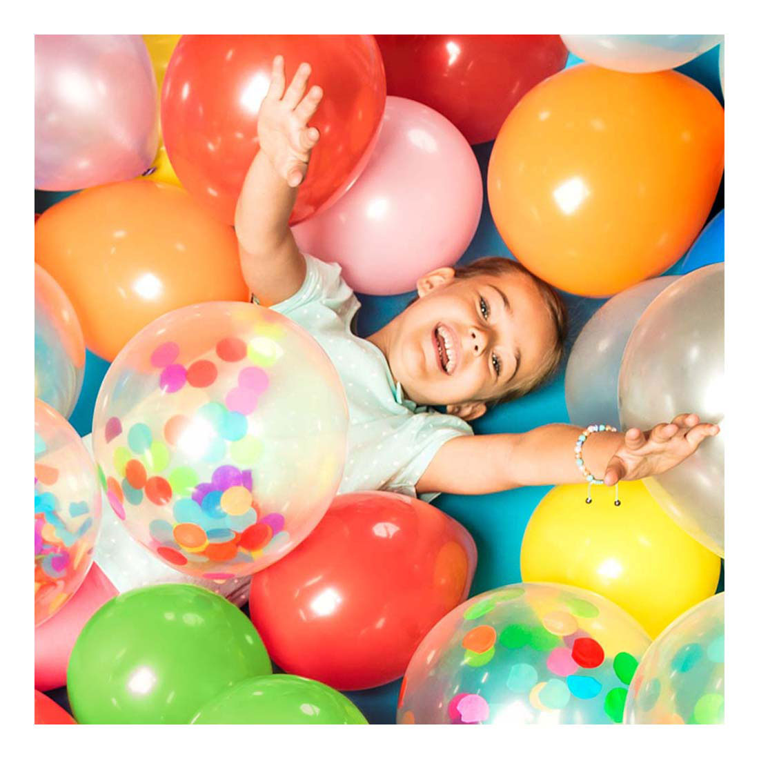 Ballons confettis Boland, 5 pcs.
