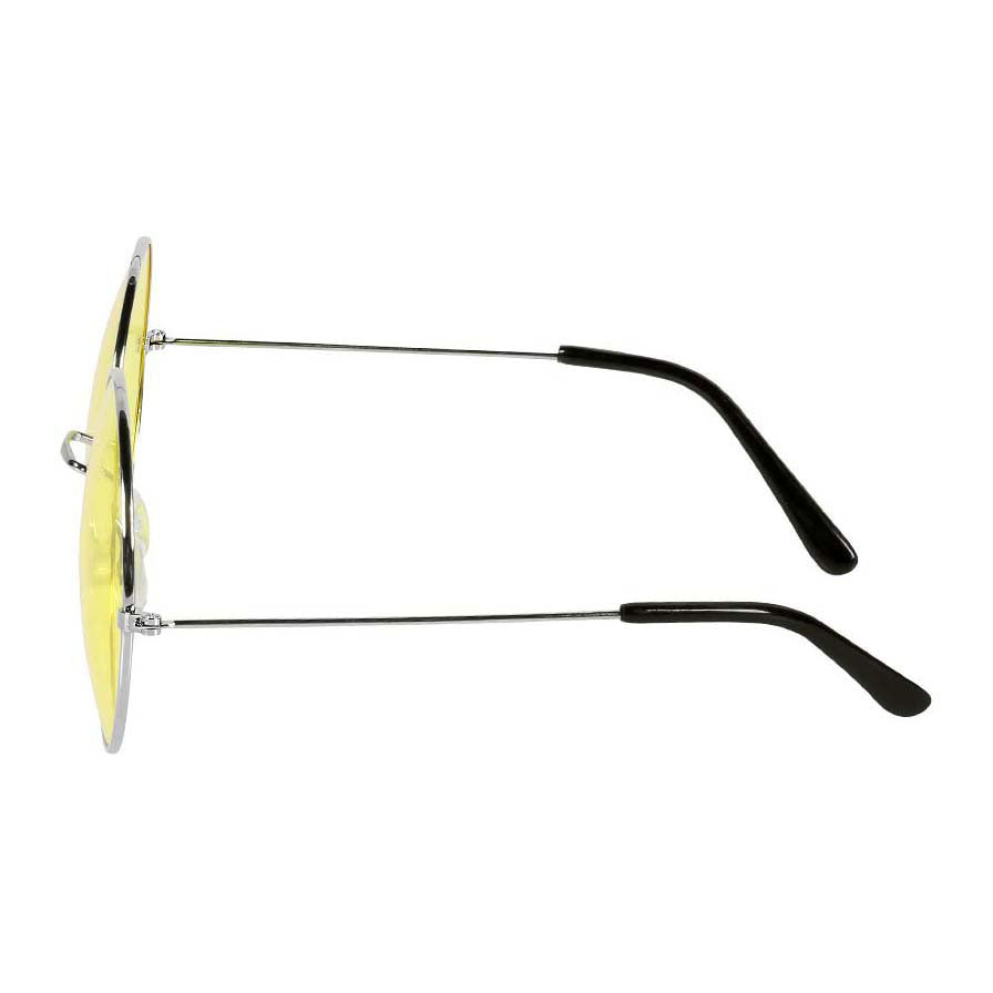 Boland lunettes de fête hippie xl jaune