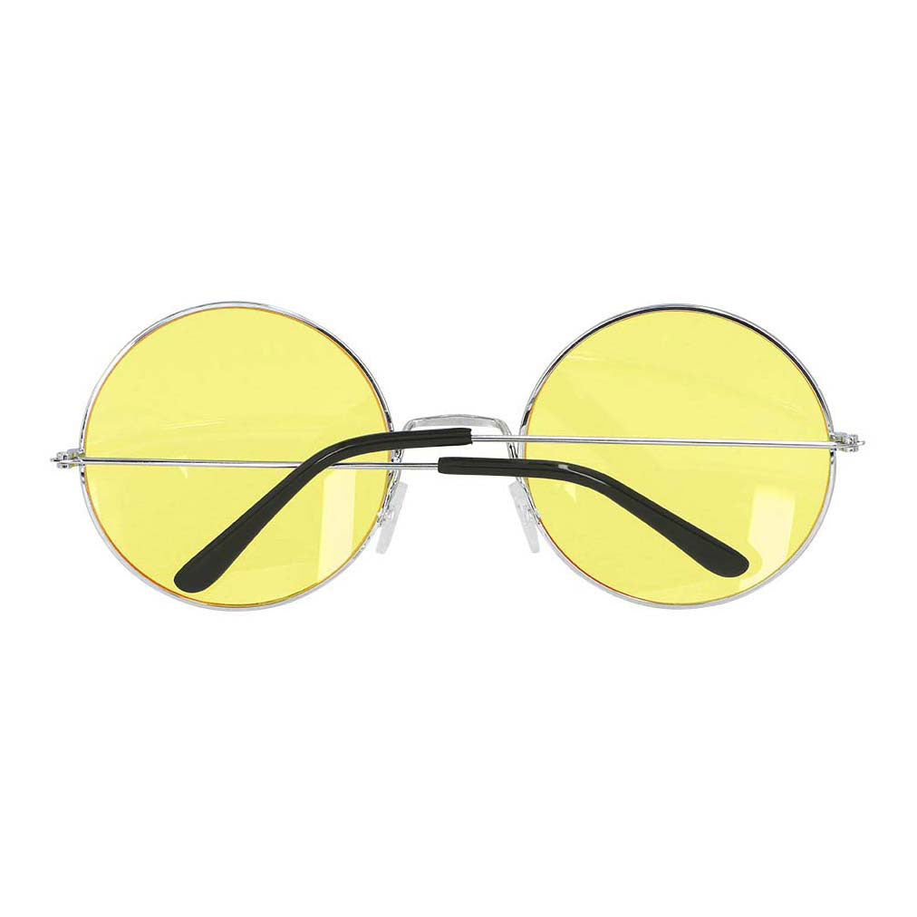 Boland lunettes de fête hippie xl jaune