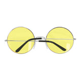 Boland lunettes de fête hippie xl jaune