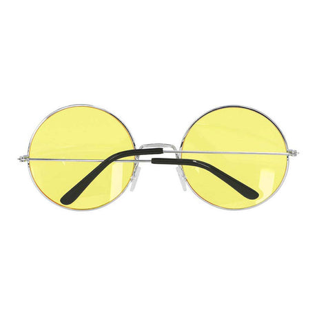 Boland lunettes de fête hippie xl jaune