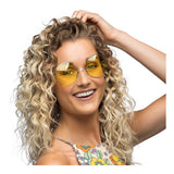 Boland lunettes de fête hippie xl jaune