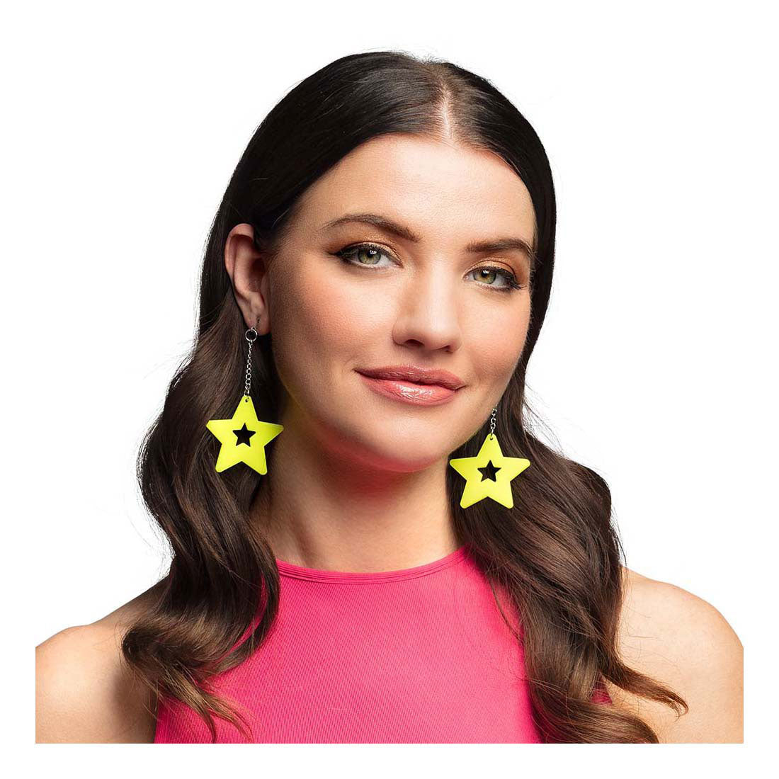 Boland boucles d'oreilles jaune fluo